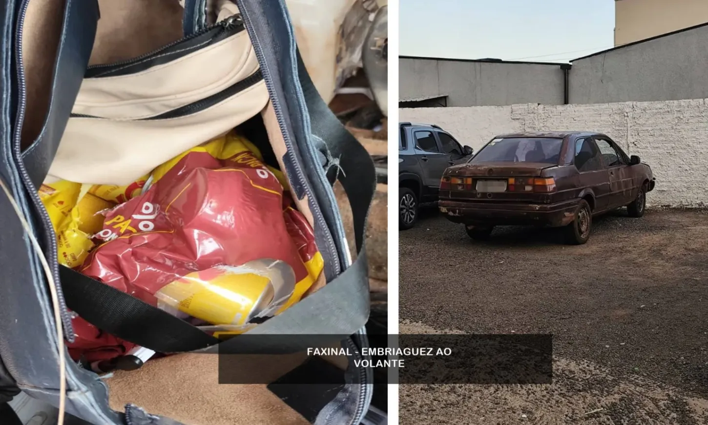 Motorista é detido embriagado em Faxinal