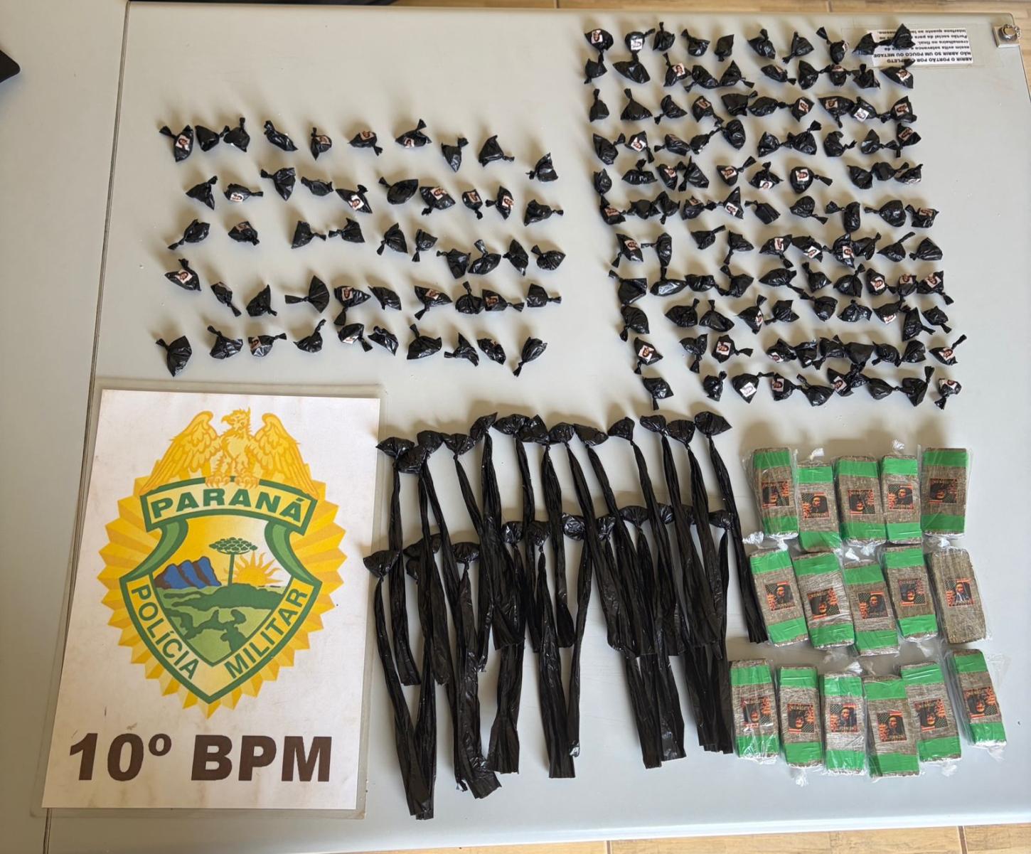 Polícia apreende drogas em abordagem na BR-376 em Mauá da Serra