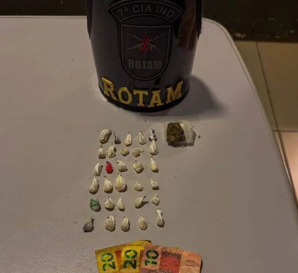 ROTAM prende traficante com crack e maconha em Arapongas