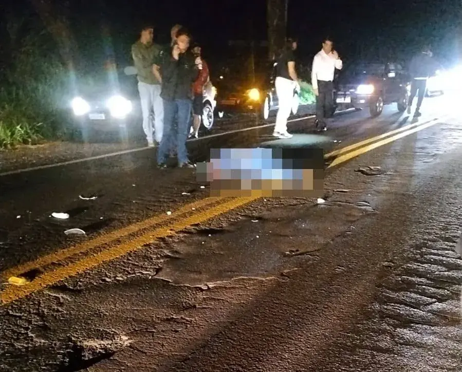 Acidente fatal na PR-466 interrompe tráfego entre Ivaiporã e Jardim Alegre
