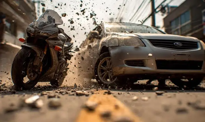 Acidente de trânsito em Apucarana deixa motociclista ferido
